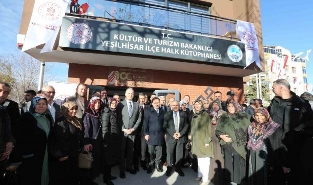 Yeşilhisar İlçe Halk Kütüphanesi açıldı