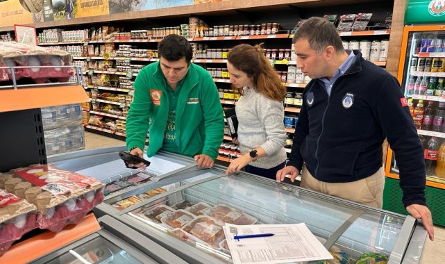 Zabıta ekiplerinden marketlere denetim