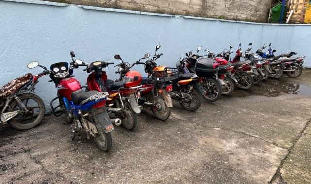 20 motosiklet trafikten men edildi