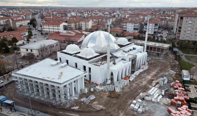 Aksaray'da Selçuklu Cami ve Külliyesi Projesi inşaatı hızla yükseliyor