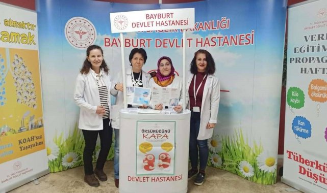 Bayburt'ta vatandaşlar verem hakkında bilgilendirildi