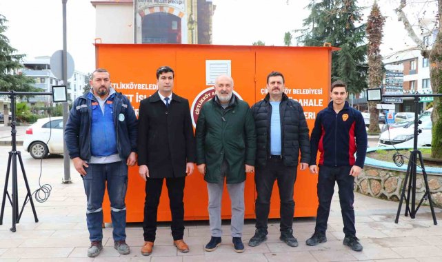 Çiftlikköy'ye afet müdahale konteynırları