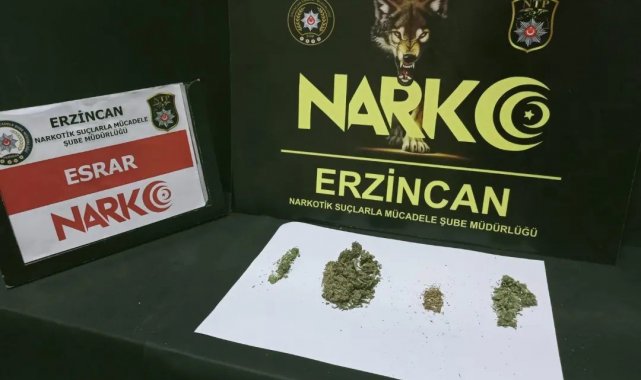 Erzincan'daki uyuşturucu operasyonunda 2 kişi tutuklandı