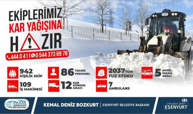 Esenyurt kışa hazır