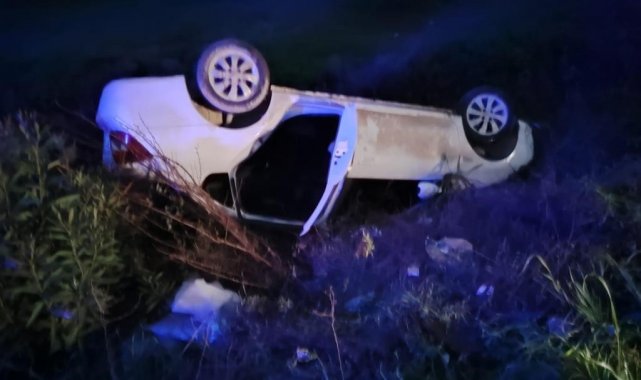 Hatay'da otomobil devrildi: 1 yaralı