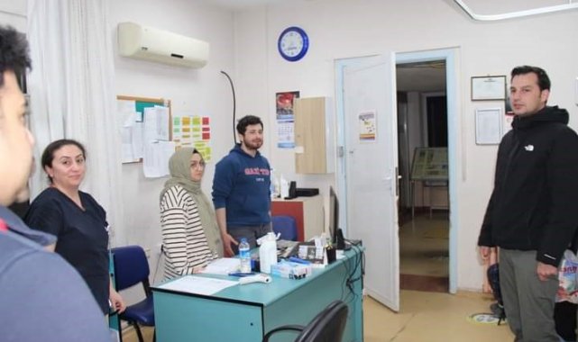 Kaymakam Çanga yılbaşında görev yapan personelleri yalnız bırakmadı