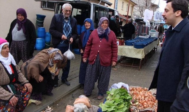 Kaymakam Erdem'den pazarcı esnafına ziyaret