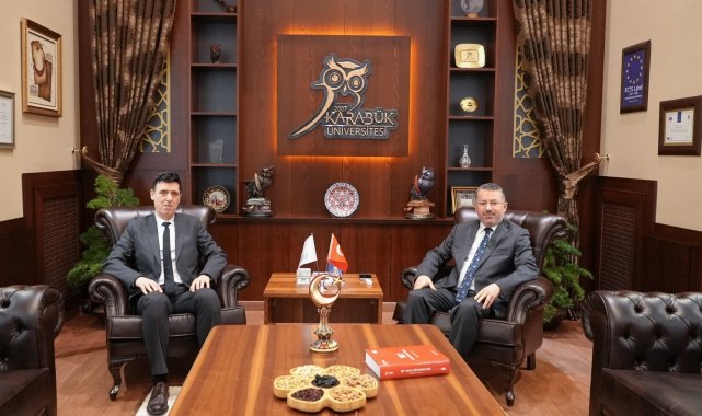 KBÜ Rektörü Kırışık TÜİK Bölge Müdürü Güder ile bir araya geldi