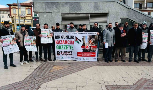 Konya esnafından "Bir Günlük Kazancım Gazze'ye" projesi