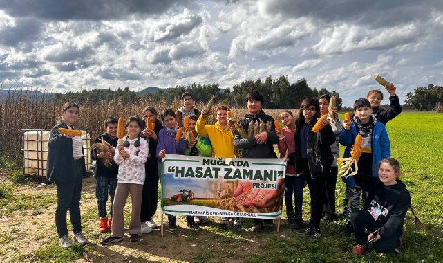 Marmarisli öğrencilerden 'Hasat zamanı 'projesi