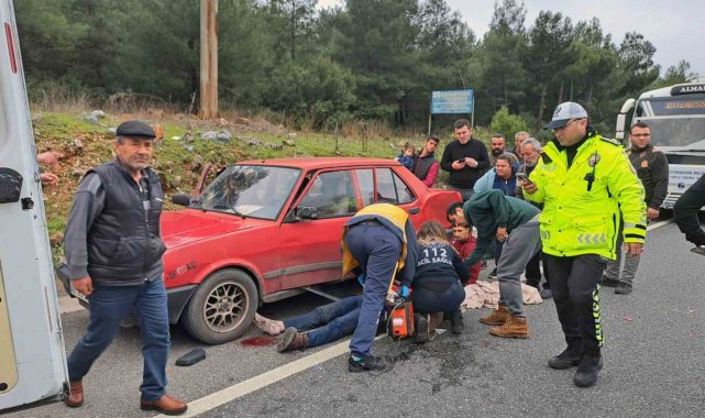 Menteşe'de kaza, biri ağır iki yaralı