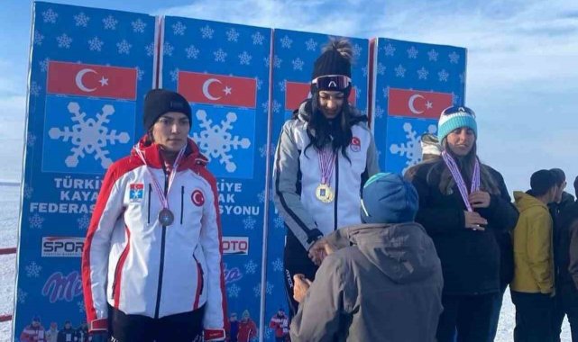 Niğdeli milli sporcu Tuncer, Kayak Şampiyonasında birinci oldu