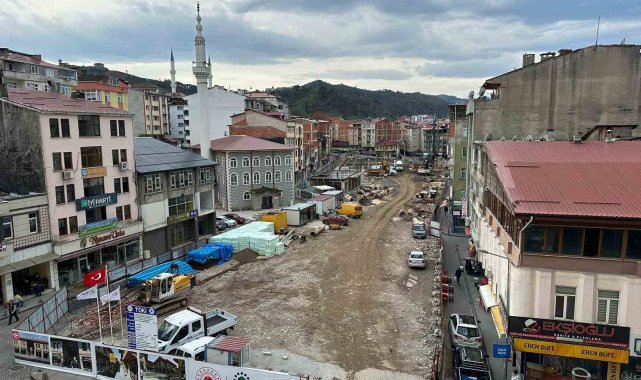 Of Sulaklı Mahallesi Kentsel Dönüşüm Projesi'nde inşaat çalışmaları sürüyor