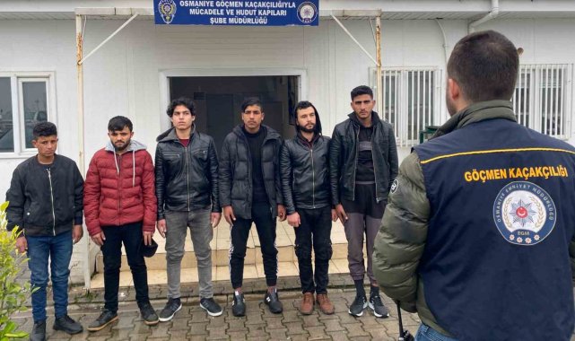 Osmaniye'de 6 düzensiz göçmen yakalandı