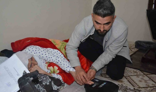 Silopi'de engelli ve yaşlılara 'Gezici Kayıt Terminali Sistemi' hizmeti