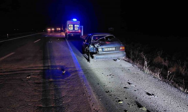 Tır otomobile arkadan çarptı: 1 yaralı