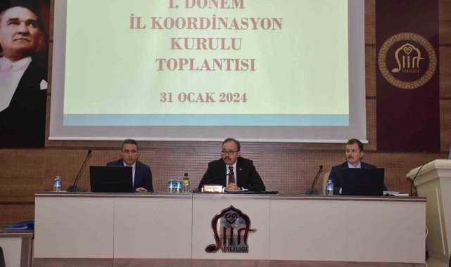 2024 yılı 1. dönem İl Koordinasyon Kurulu toplantısı yapıldı