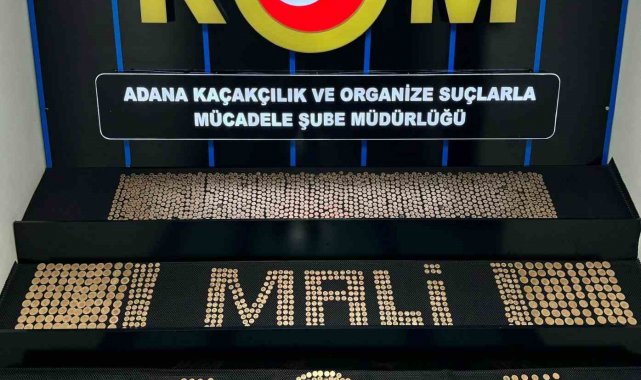 Adana'da bin 893 adet sahte altın ele geçirildi