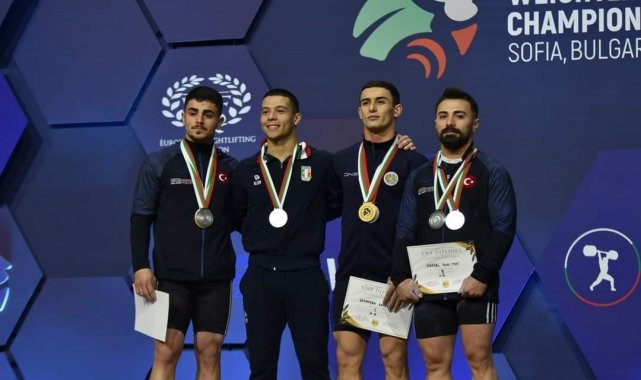 BARÜ'lü milli halterci Kaan Kahriman, Avrupa Şampiyonu oldu