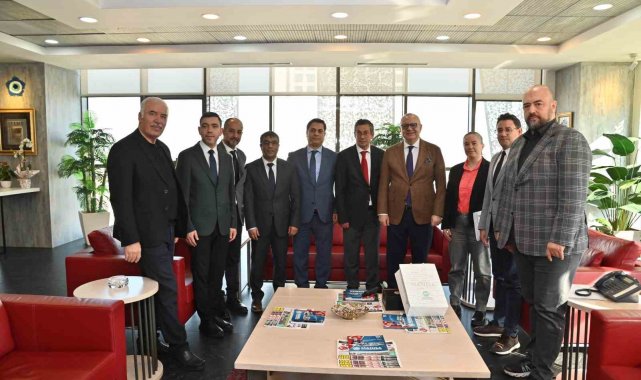 Başkan Ergün'e 2028 Avrupa Üniversite Oyunları bilgilendirmesi