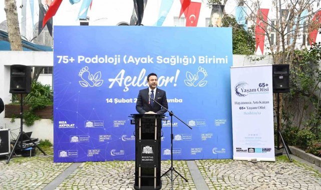 Beşiktaş'ta 75 yaş ve üstü vatandaşlar için podoloji birimi hizmete açıldı