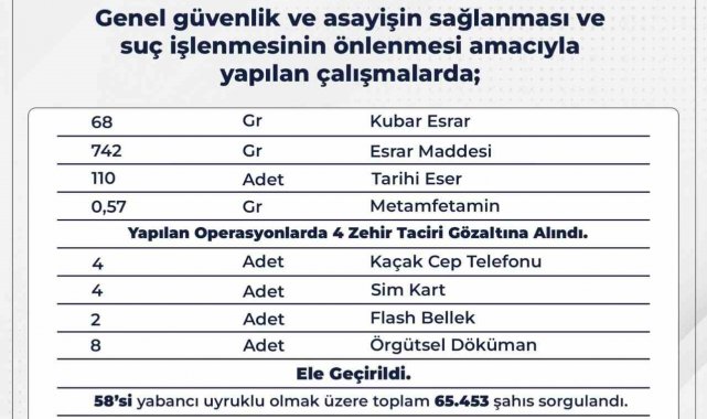 Bingöl'de çeşitli suçlardan 13 şüpheli gözaltına alındı
