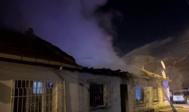 Bursa'da tek katlı evde korkutan yangın