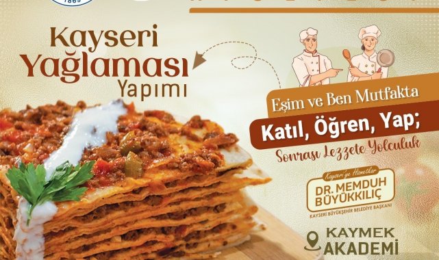 Büyükşehir KAYMEK, evli çiftleri Kayseri yağlaması etkinliği ile buluşturacak