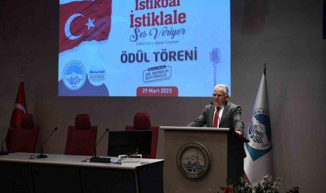 Büyükşehir KAYMEK'in İstiklal Marşı Okuma Yarışması ödül töreni için geri sayım başladı