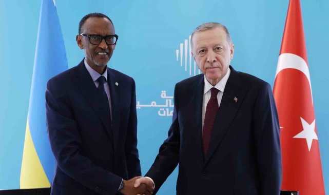 Cumhurbaşkanı Erdoğan, Ruanda Devlet Başkanı Kagame ile bir araya geldi