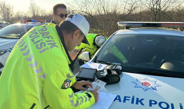 Düzce'de 171 araç trafikten men edildi