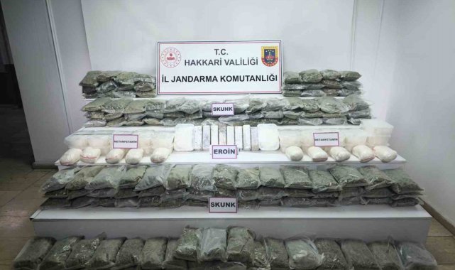 Hakkari'de 109 kilo uyuşturucu ele geçirildi