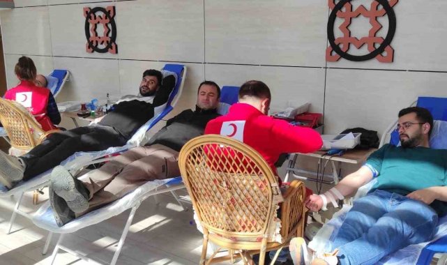 Havalimanı personelinden kan bağışı