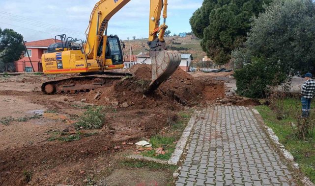 Karacasu Ataeymir İlkokulu için ilk kepçe vuruldu