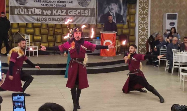 Kars, Ardahan, Iğdırlılar Derneği'nden Kültür ve Kaz Gecesi Programı