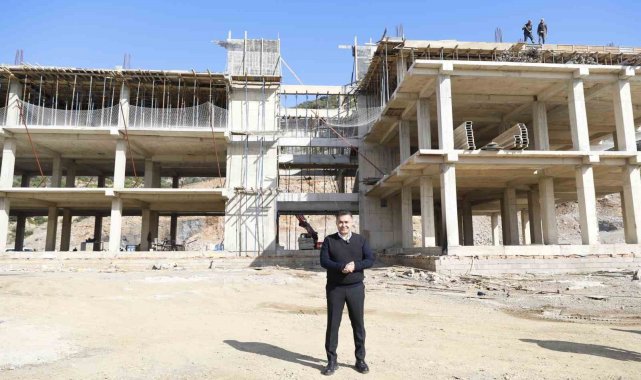 Konaklı spor kompleksi yükseliyor
