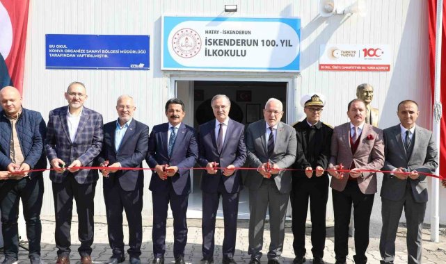 Konya OSB tarafından İskenderun'a kazandırılan ilkokulun açılışı yapıldı