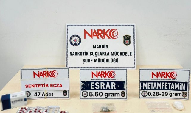 Mardin'de aracında ve evinde uyuşturucu bulunan şüpheli tutuklandı