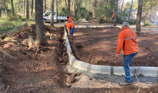 Marmaris'te park yapımları devam ediyor