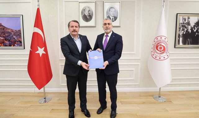 Memur-Sen Genel Başkanı Yalçın, Bakan Işıkhan ile görüştü