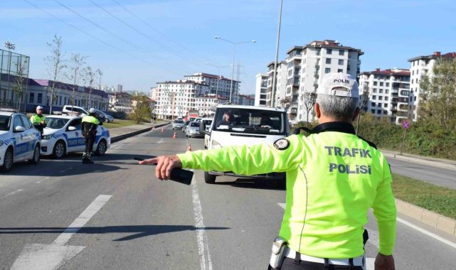 Ordu'da bir haftada yaklaşık 12 bin araç denetlendi