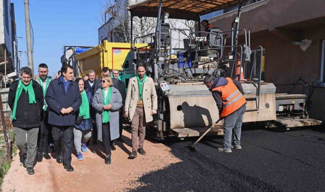 Osmangazi'de 15 sokağın yolları yenilendi