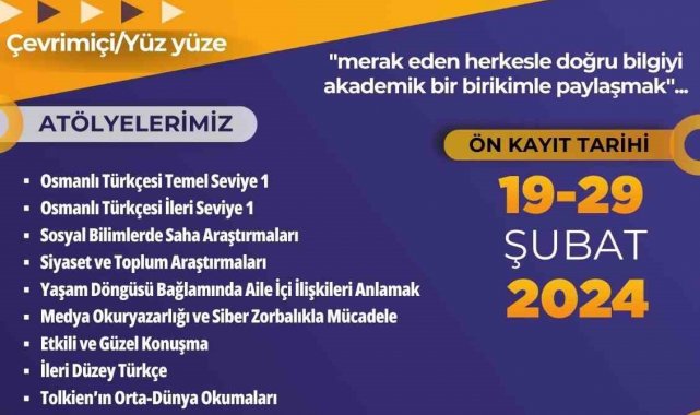 PAÜ'de Akademi Atölyeleri başlıyor