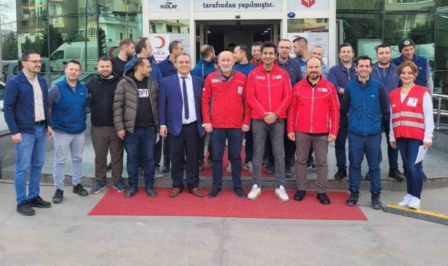 PTT kargo çalışanları kan bağışında bulundu