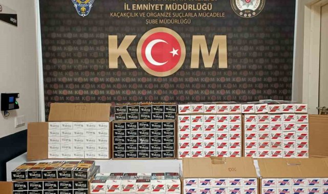 Sahte bandrollü boş makaron operasyonu