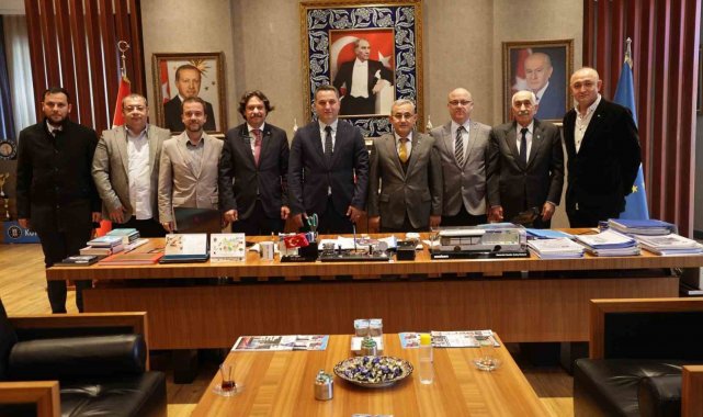 Serdar Atilla Erdem ve heyeti, Alim Işık'ı ziyaret etti