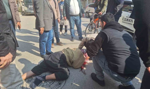 Sürücü adayının çarptığı yaya yaralandı