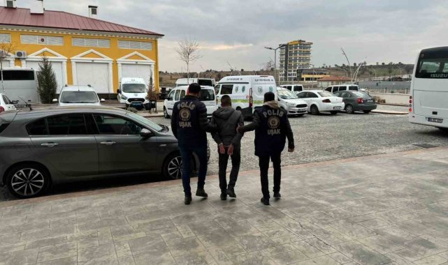 Uşak'ta yağma suçundan aranan şahıs yakalandı