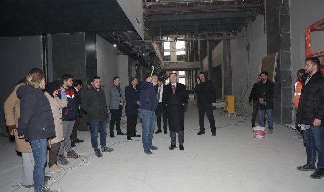 Vali Işın Arkeoloji ve Maden Müzesi inşaatını ziyaret etti