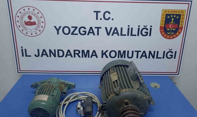 Yozgat'ta hızar dinamosu ve elektrik kablosu çalan 2 zanlı tutuklandı